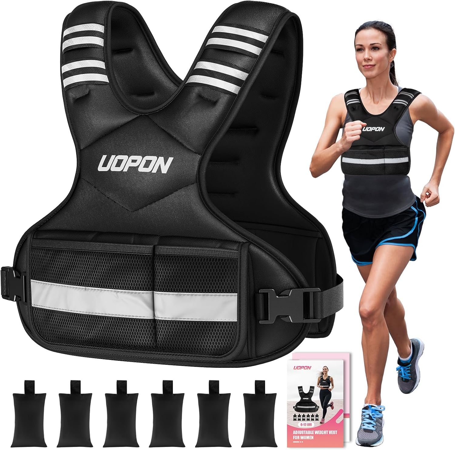Adjustable Weighted Vest for Women, 6-12 Lbs Rucking Vest wi deal at Amazon