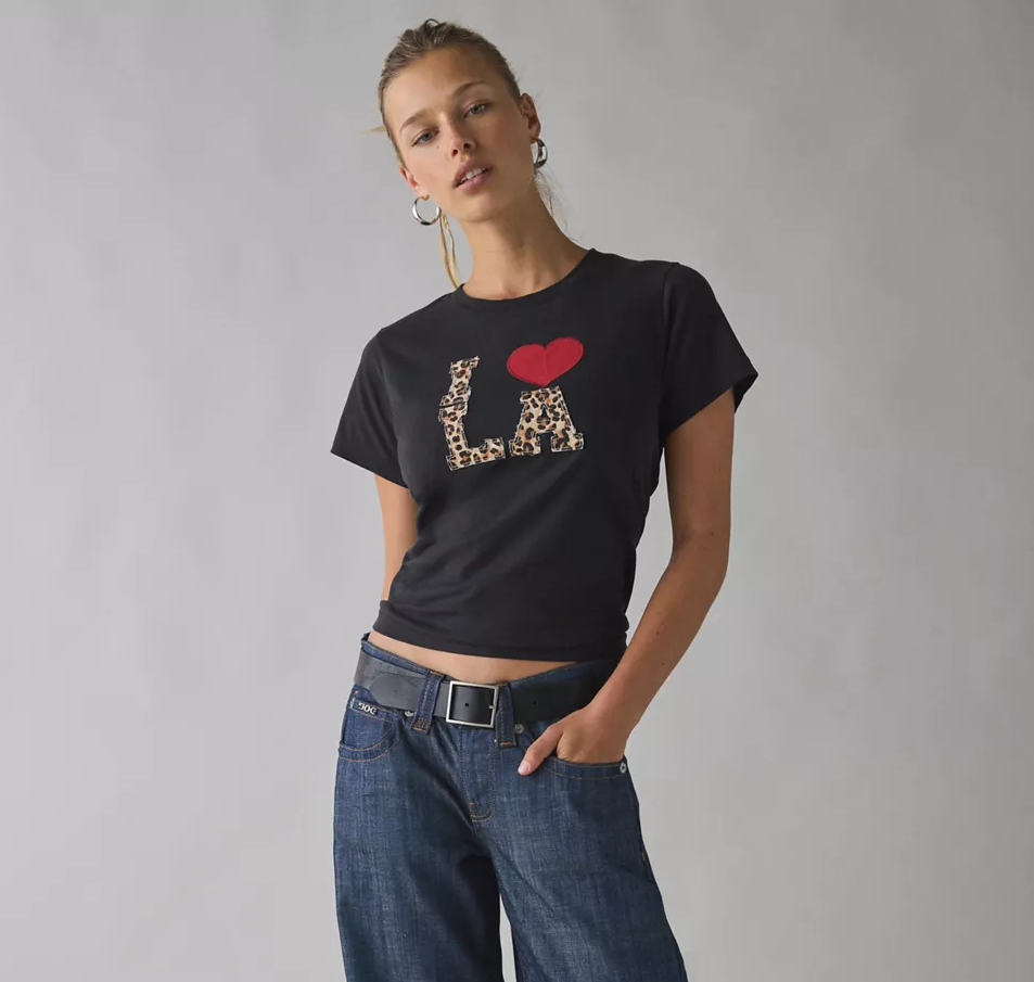 I Heart LA Animal Print Tee Deal at Urban Outfitters