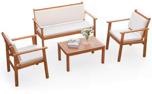 Home Depot Patio & Garden Pick: Chillrest 4-Piece Acacia Wood Pat