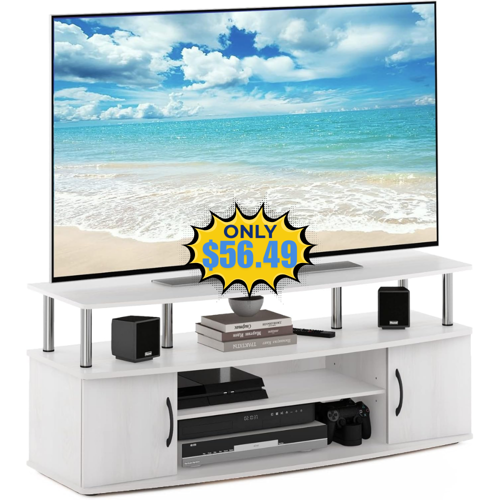 Furinno JAYA Large Entertainment Stand Deal: Save 51%