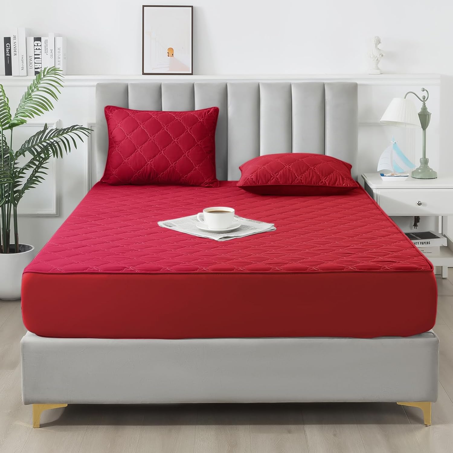 Waterproof Mattress Protector - King Size Mattress Pad Silen deal at Amazon