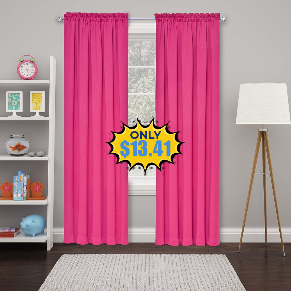 ECLIPSE Thermal Rod Pocket Window Curtains Deal: Save 33%