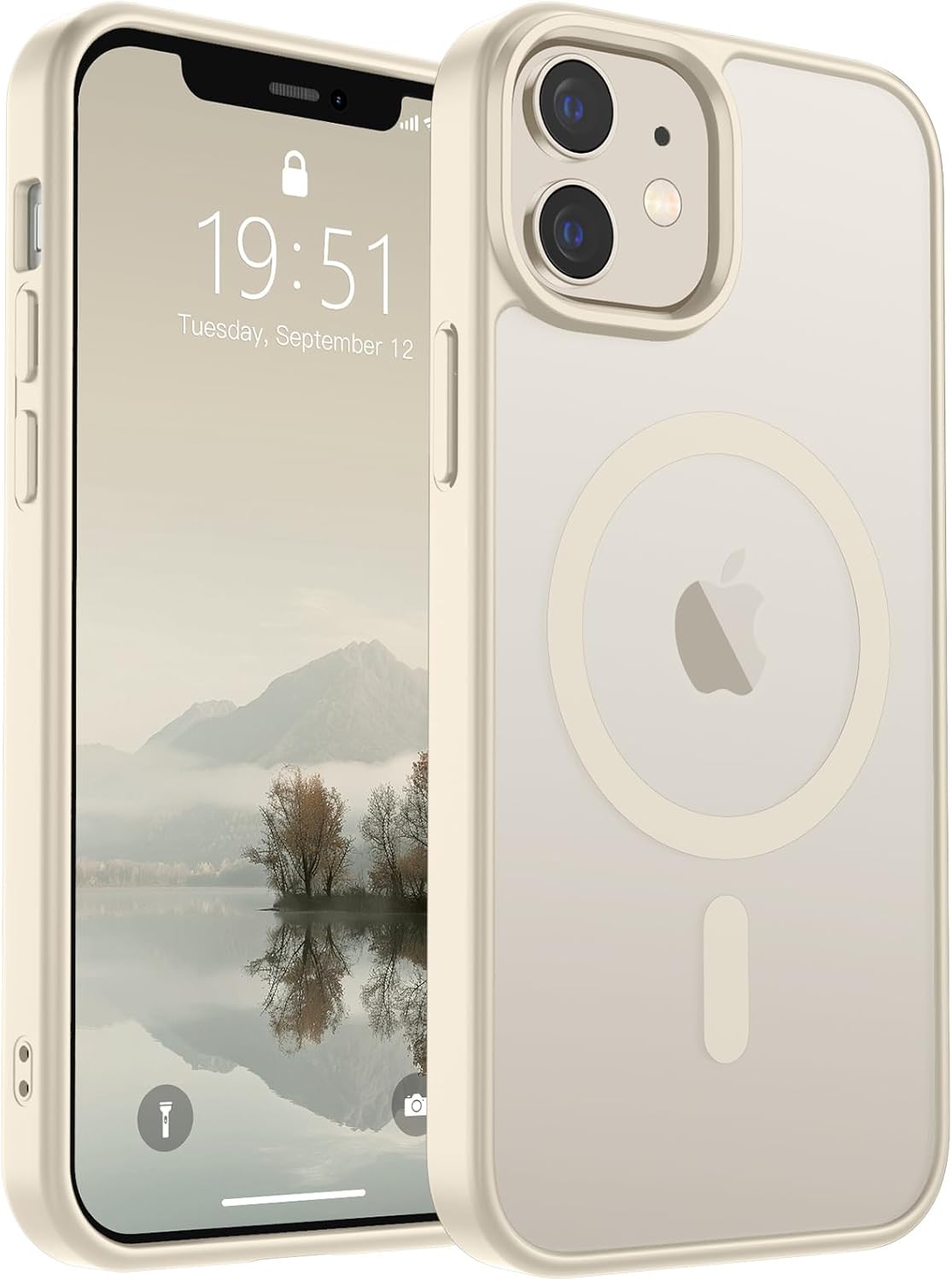 SUPFINE Magnetic for iPhone 12 Case/iPhone 12 Pro Case (Compatibl