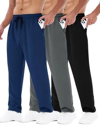 3-Pack BOOJO Men's Sweatpants deal at Amazon