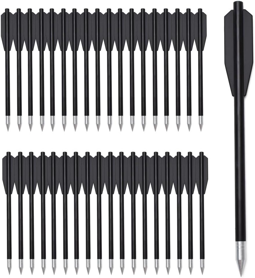 60PCS 6.3 Inch 50-80LB Mini Archery Crossbow Bolts Set with Sharp