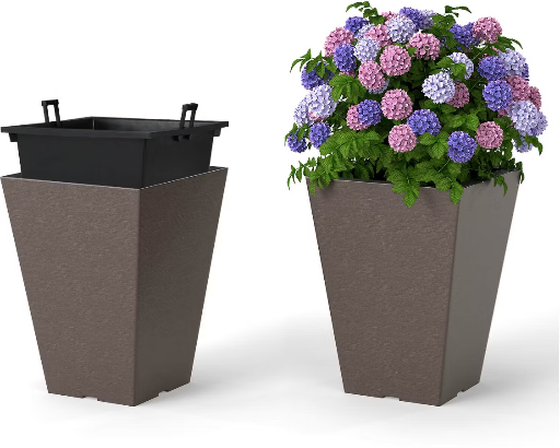 Target Patio & Garden Pick: Costway 14″-22.5″ Square Taper Plante