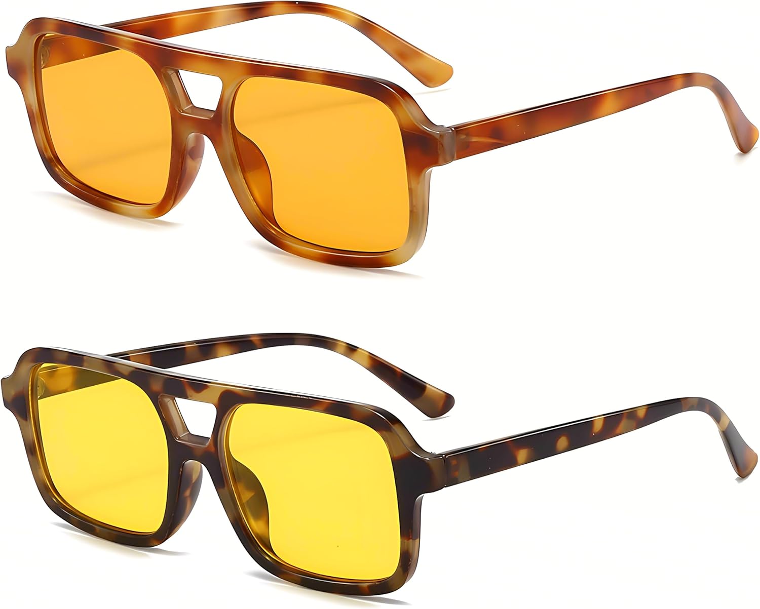 Kursan Retro Square Aviator Sunglasses for Women Men Vintage deal at Amazon