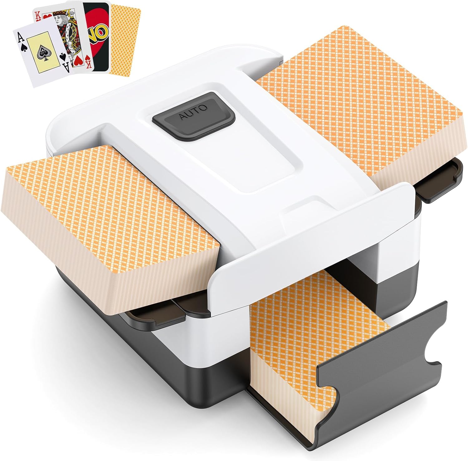 AOOELLO Automatic Card Shuffler 1-2 Decks, Rechargeable Elec deal at Amazon