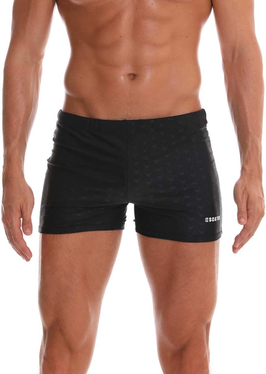 SALENT Men’s Square Leg Athletic Swimsuit Swim Trunk Swimwear Bat