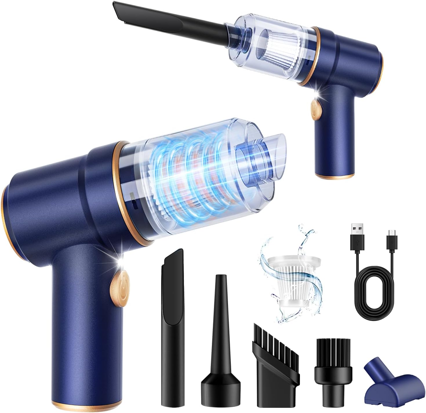 KMM Handheld Car Vacuum Cleaner, 9000Pa Vacuum Cleaner and Air Du