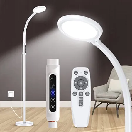 FBBJFF 1100 Lux Light Therapy Floor Lamp $45 at Amazon