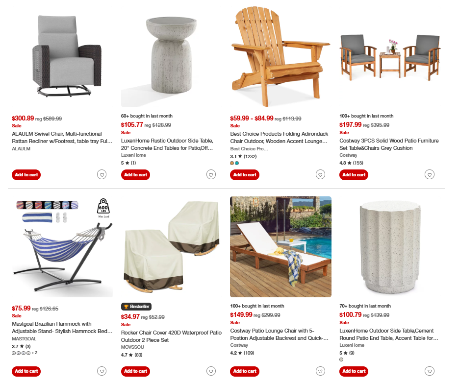 Outdoor Furniture Sets Deal: Save Up to 50% Off at Target