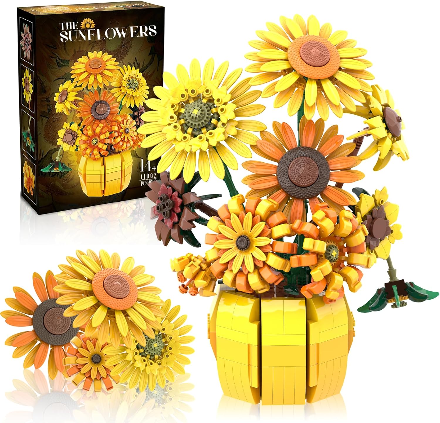 Mavo brix Flowers Building Sets for Adults, Van Gogh Prints Art B