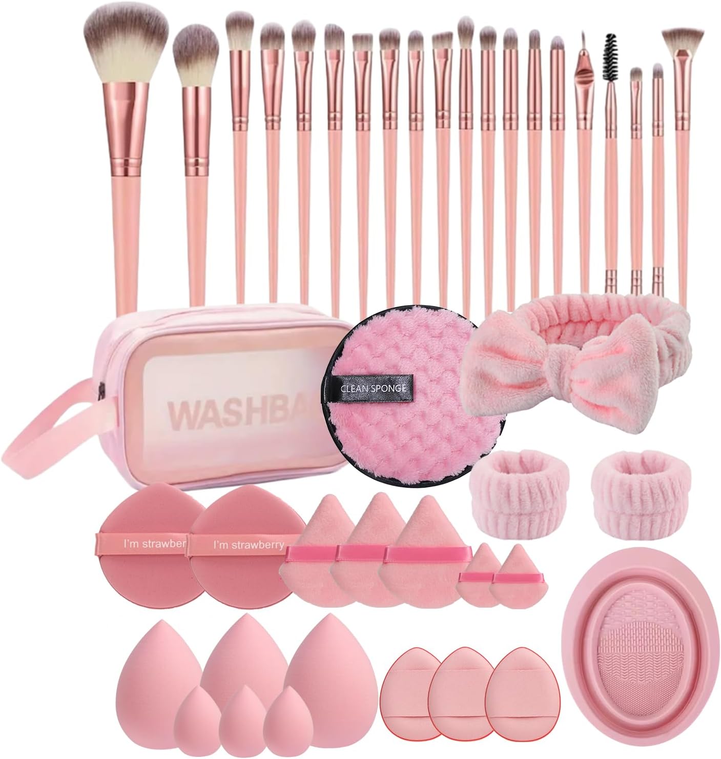 Makeup Brush Set, 42Pcs Makeup Tool Set Premium Synthetic Fo deal at Amazon