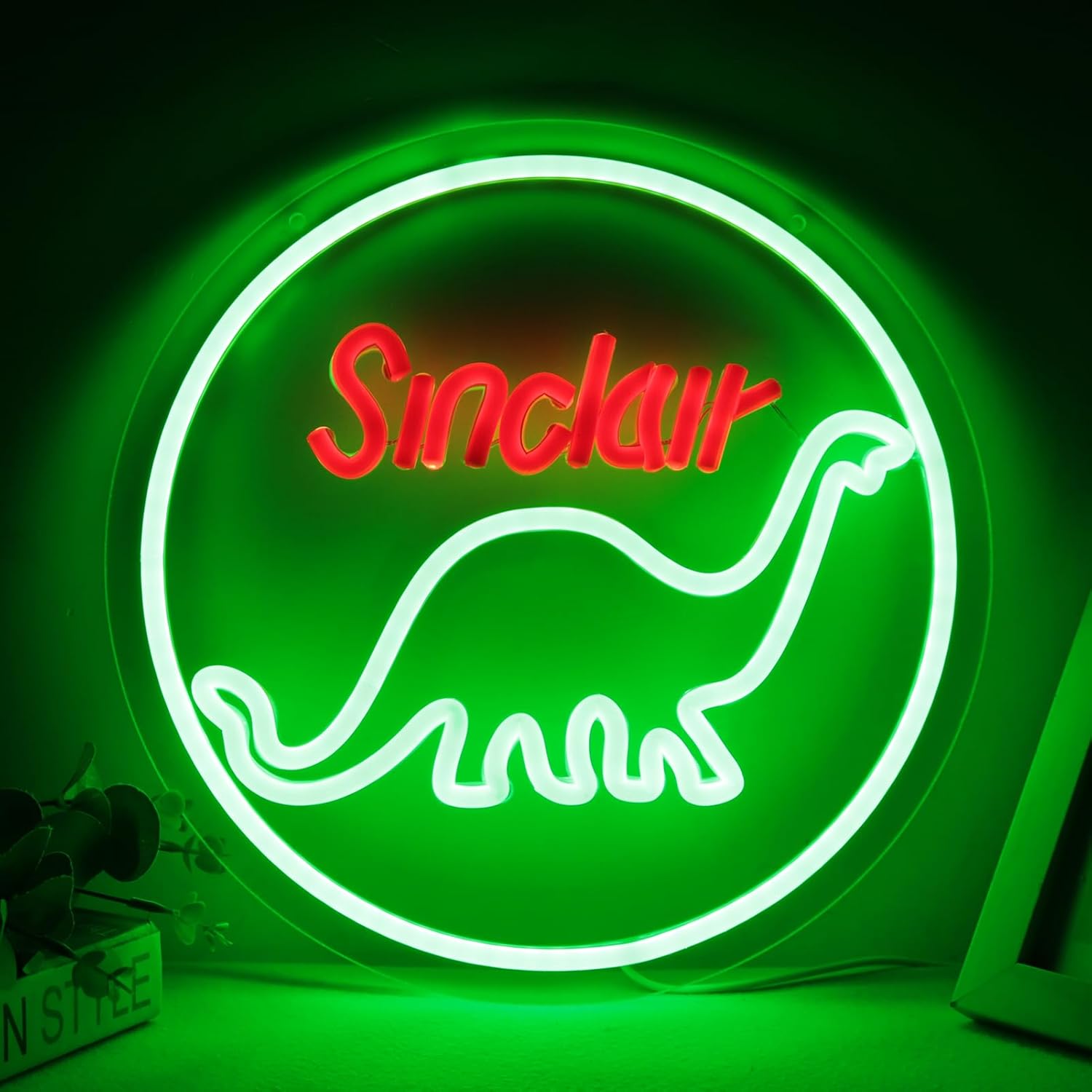 Pugna Dinosaur Neon Signs for Wall Decor Cute Neon Lights for Bed