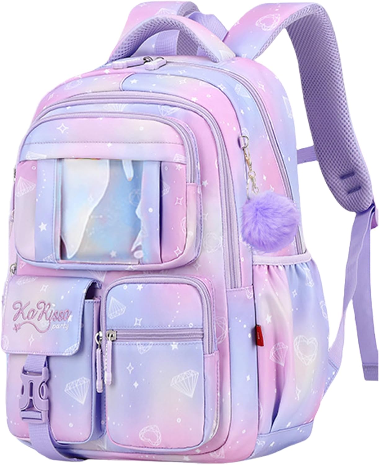 Cute School Backpack for Teen Girls Kawaii Waterproof Large Capac