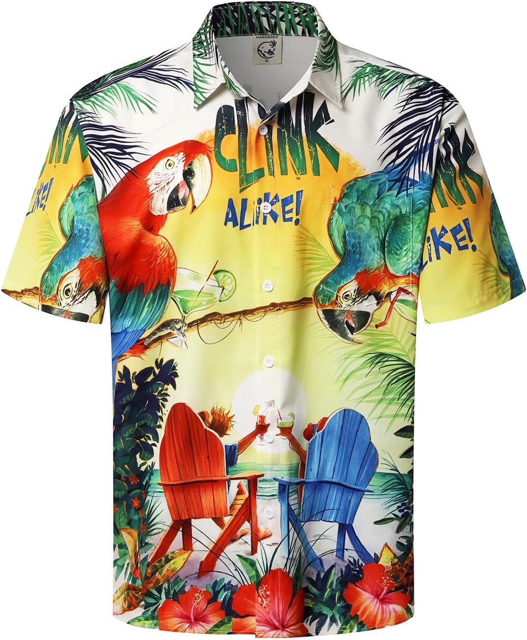 Hardaddy Men’s Summer Hawaiian Shirts Funny Performence Printed C
