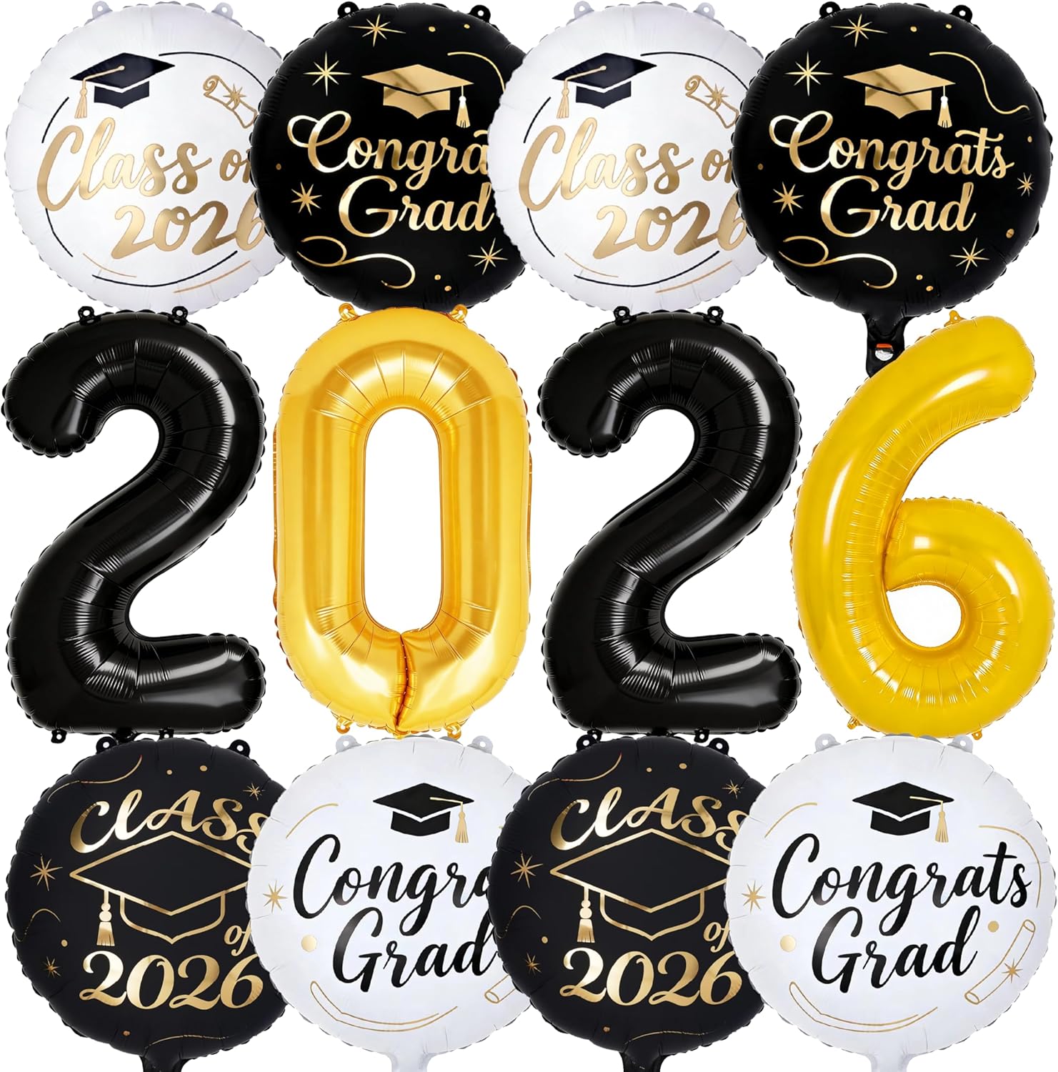 $3.xx Class of 2026 Graduation Balloons 12pc Set at Amazon deal at Amazon