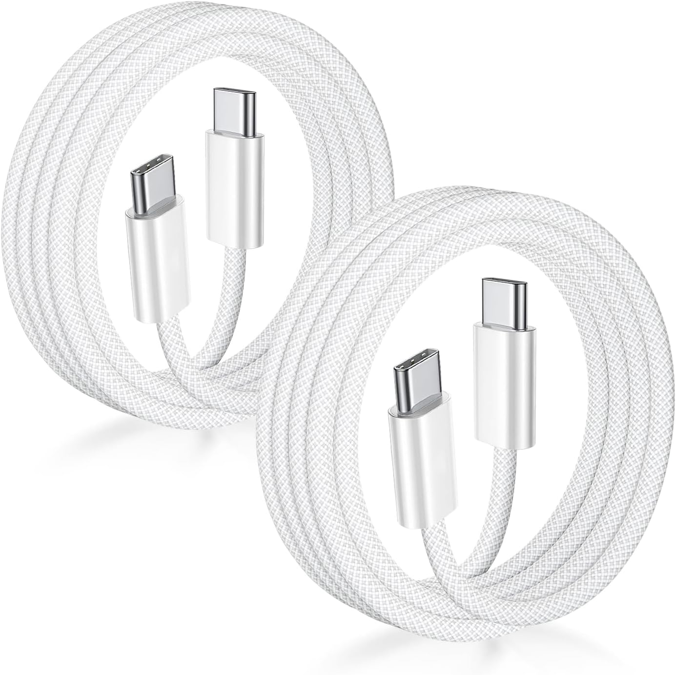USB C to USB C Cable 3FT Certified 2Pack 60W usbc Woven Fast deal at Amazon