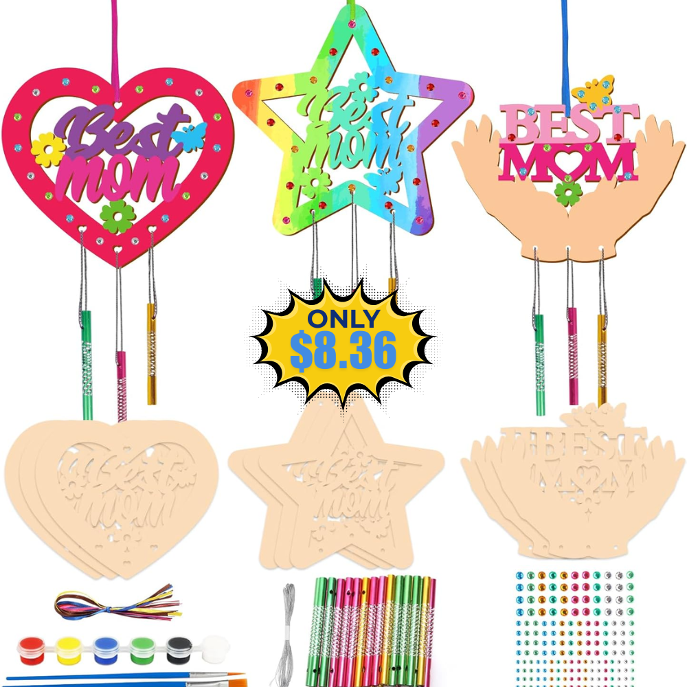 Fennoral 9 Pack MOM Wind Chime Kit Deal: Save 20% at SHOP HERE