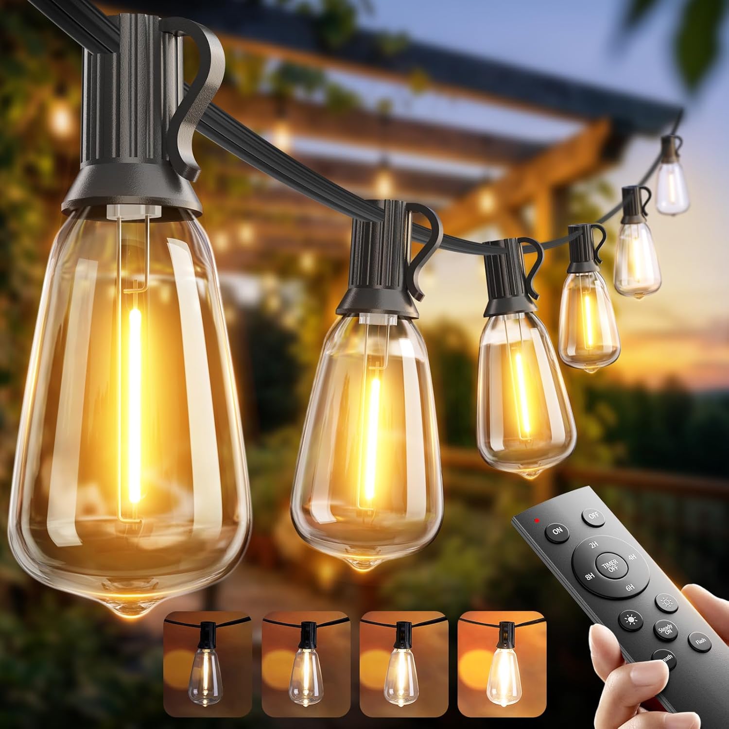 100FT Waterproof String Lights Deal: Save 35% at DealsFinders.com