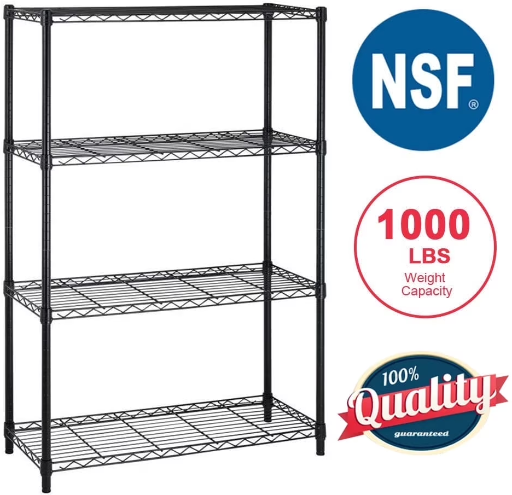 Walmart Home Pick: BestOffice 4 Shelf Wire Shelving Unit 100 deal at Walmart