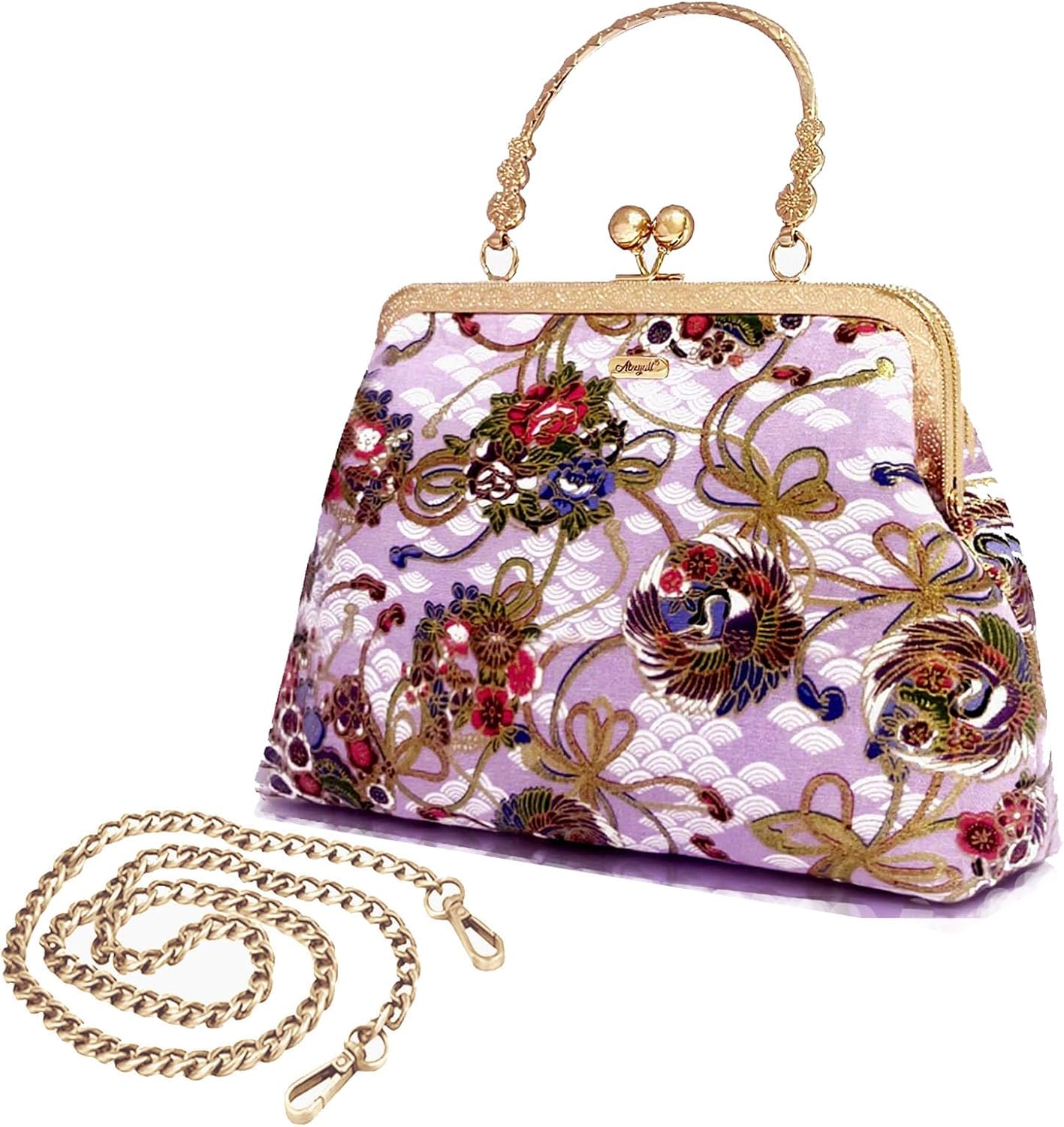 Evening Bag Vintage Purse Kiss Lock Purses and Handbags for  deal at Amazon