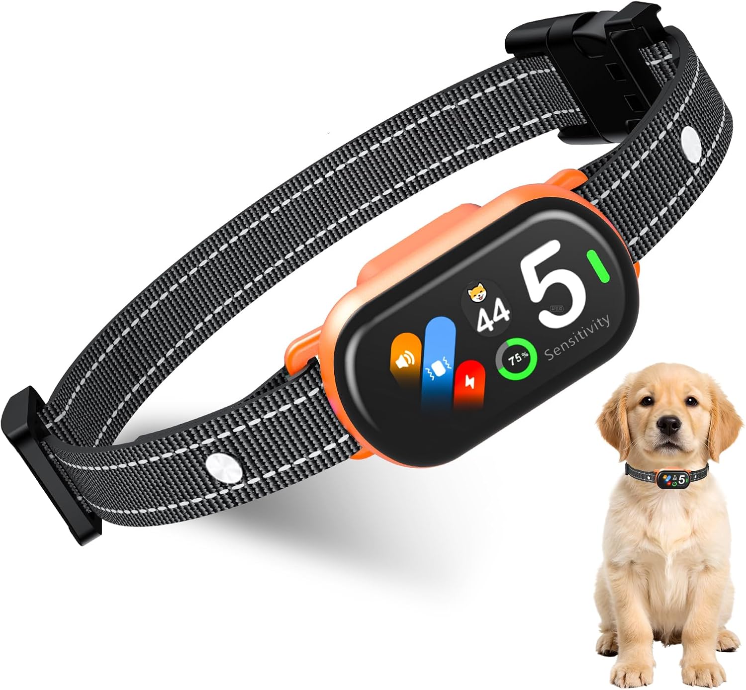Upgraded Bark Collar for Dogs 10-120lbs, NATGOVOD Smart Anti Bark