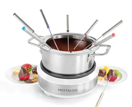 Nostalgia 8-Cup Electric Fondue Pot Set deal at Amazon