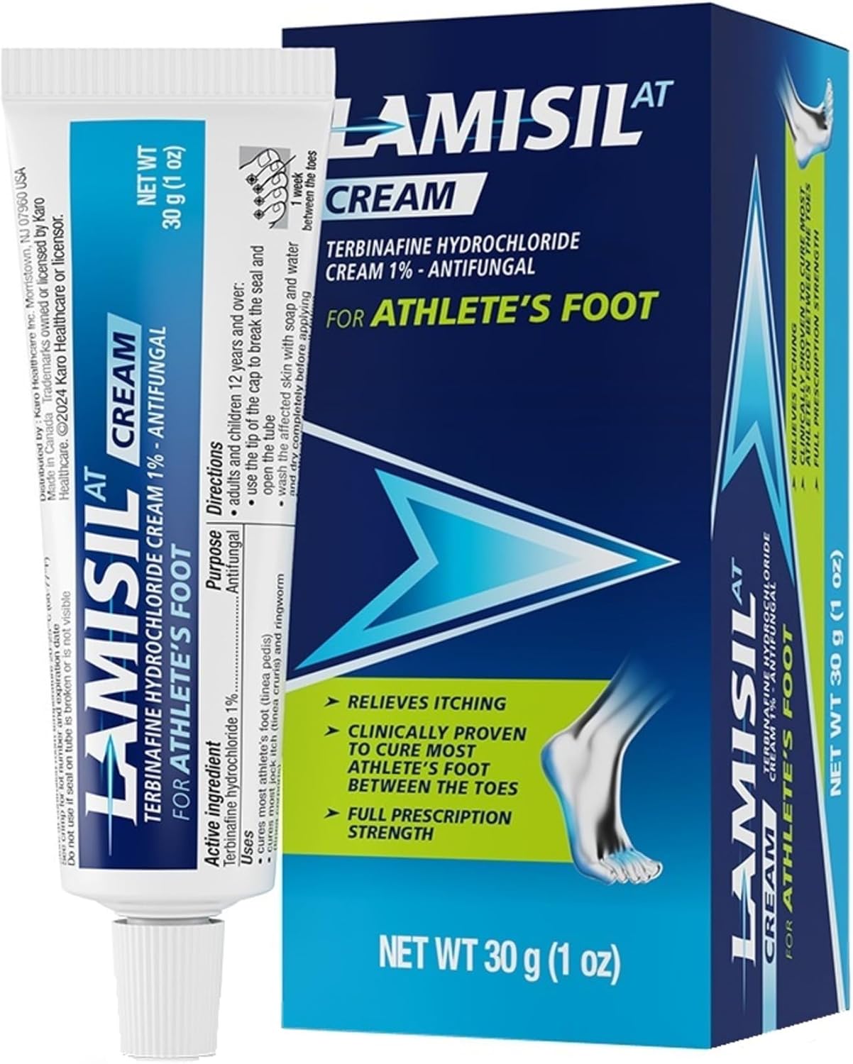 Lamisil Athlete's Foot Cream, 1 Week Treatment, Prescription deal at Amazon