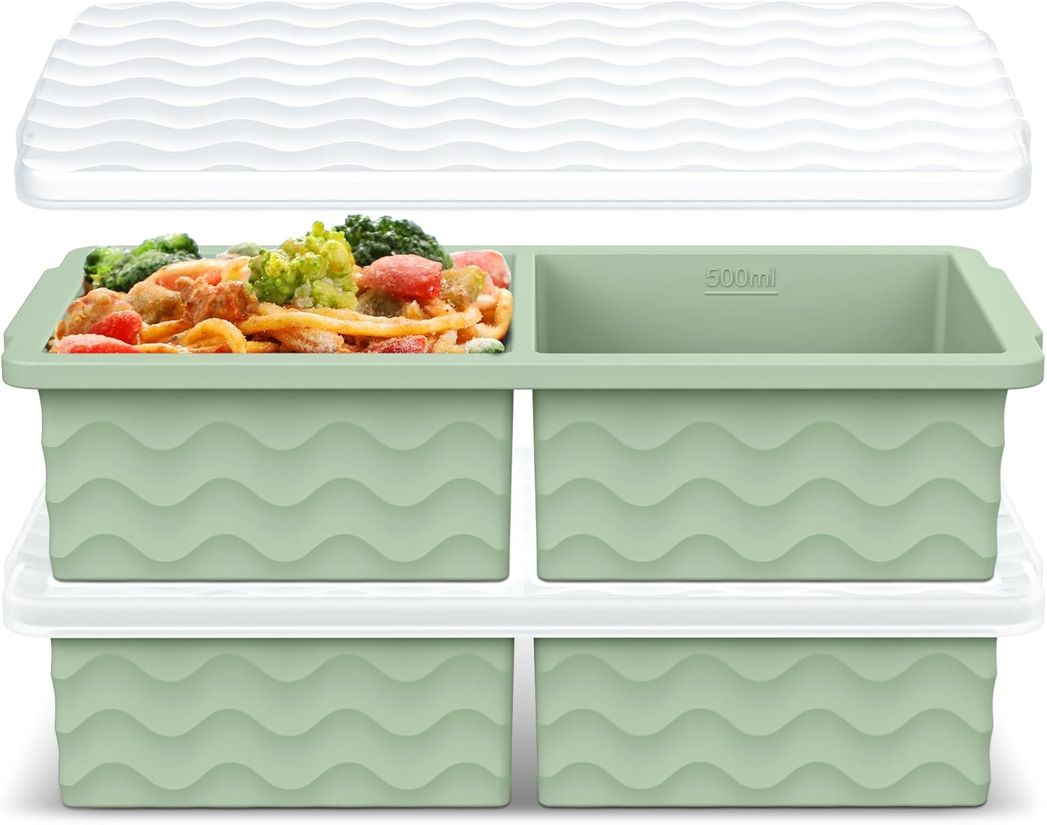 Aopigavi Silicone Freezer Tray with Lid – 2-Cup Soup Freezer deal at Amazon