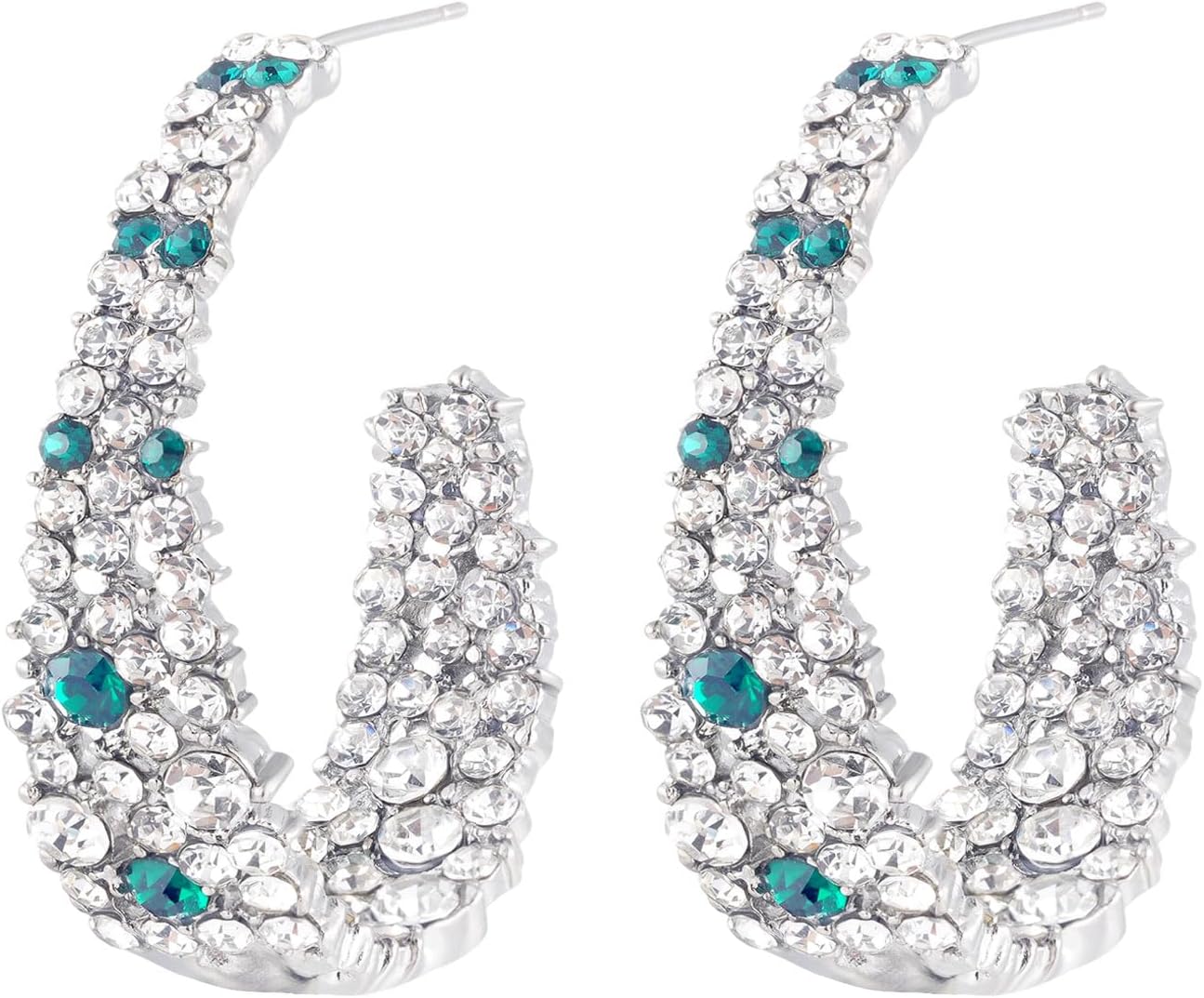 CEJUG Hoop Statement Earrings for Women Bohemian Dangle Drop Earr