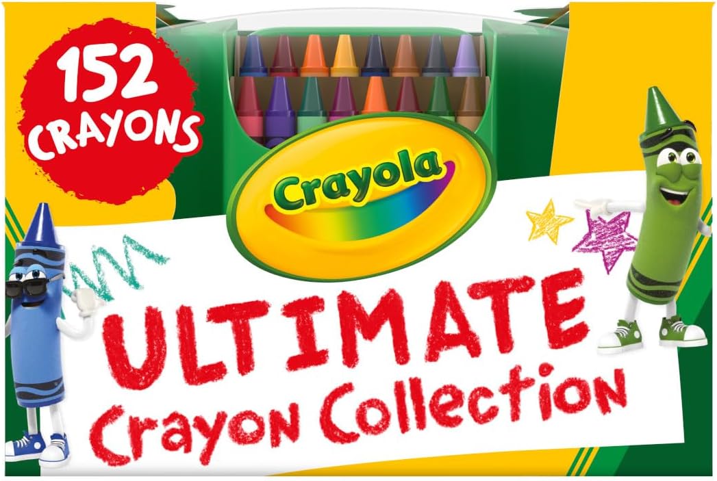 Crayola Ultimate Crayon Box Collection (152ct), Bulk Kids Crayon