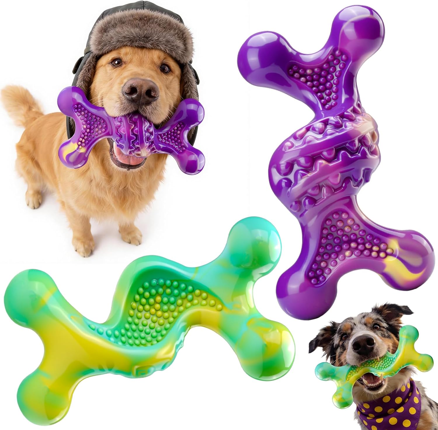 Kseroo Dog Toys for Aggressive Chewers: Larger Size, Weighing 400