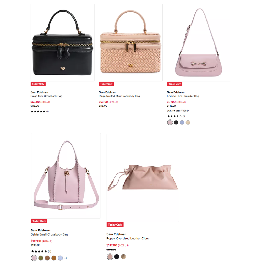 Sam Edelman Crossbody Bag Flash Sale at Macy’s