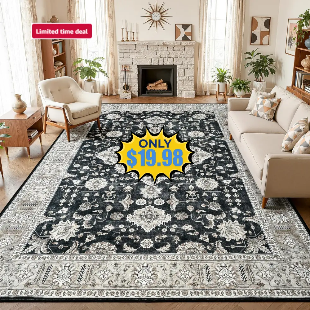 Maxsoft Large Area Rugs 5×7 Deal: Save 50%