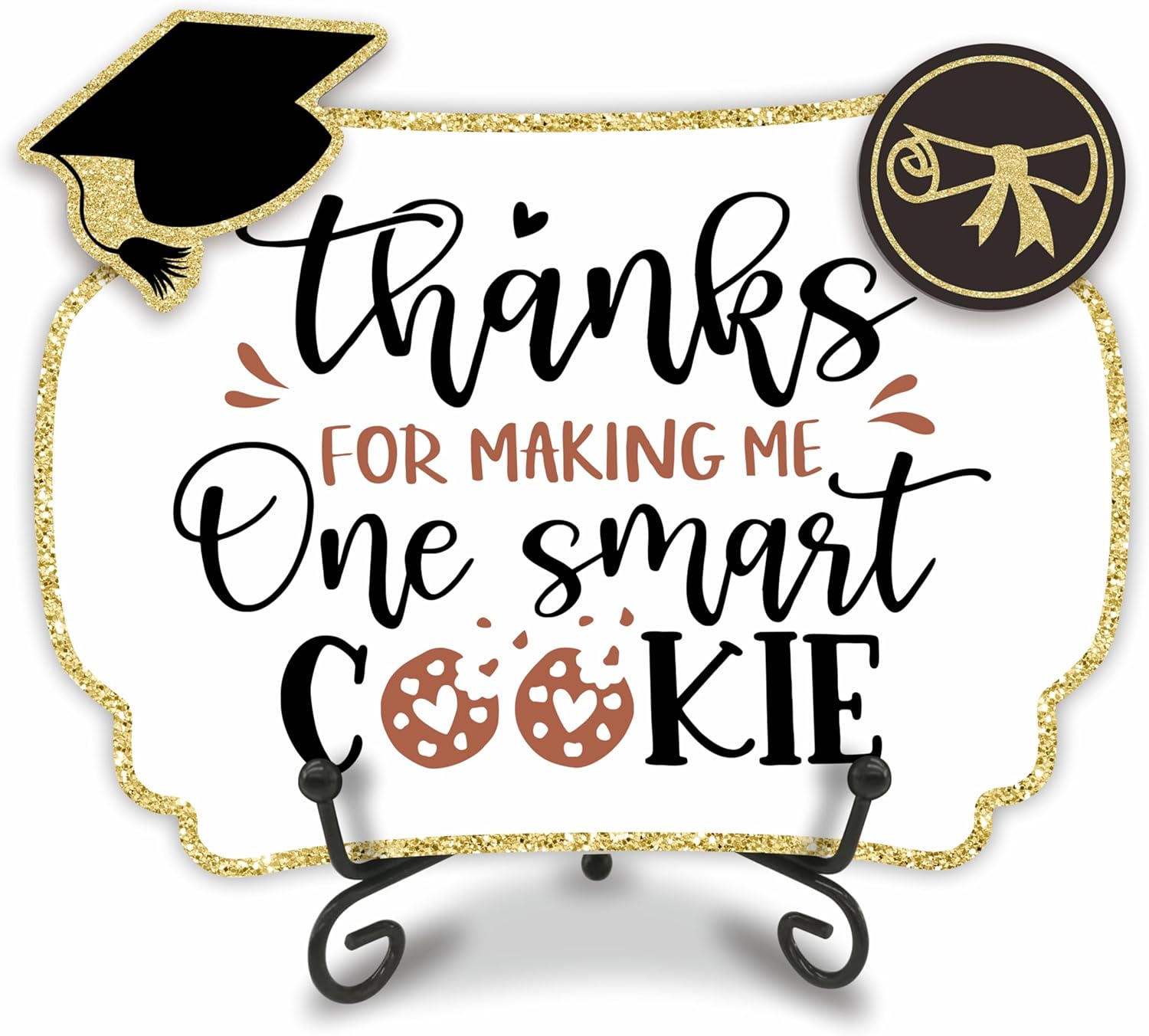 Grad Party Wooden Table Sign – Thanks For Making Me One Smart Coo