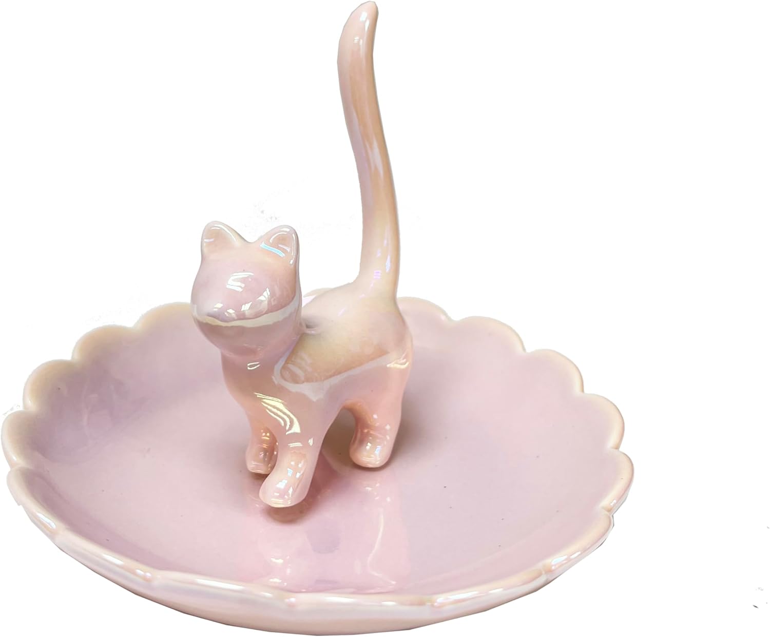 ROSA&ROSE Cat Ring Holder Trinket Tray Ceramic Jewelry Dish  deal at Amazon