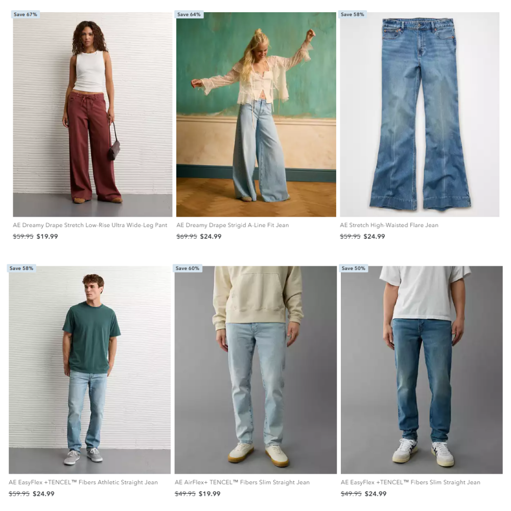 Jeans on Sale From $19.99 at American Eagle