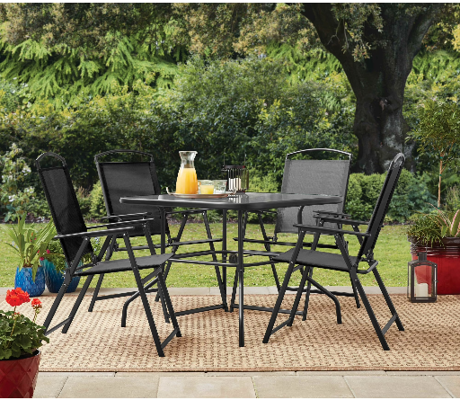 Walmart Home Pick: Mainstays Albany Lane 5-Piece Steel Outdo deal at Walmart