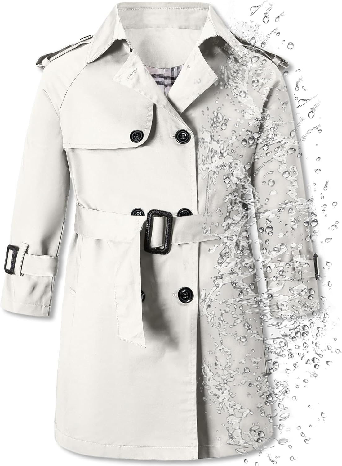 Betusline Boys Waterproof Trench Coat Rain Jackets Double Br deal at Amazon
