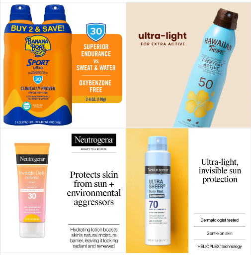 Walmart Health & Beauty Pick: SPF Sun Care Lotion/Spray SALE deal at Walmart