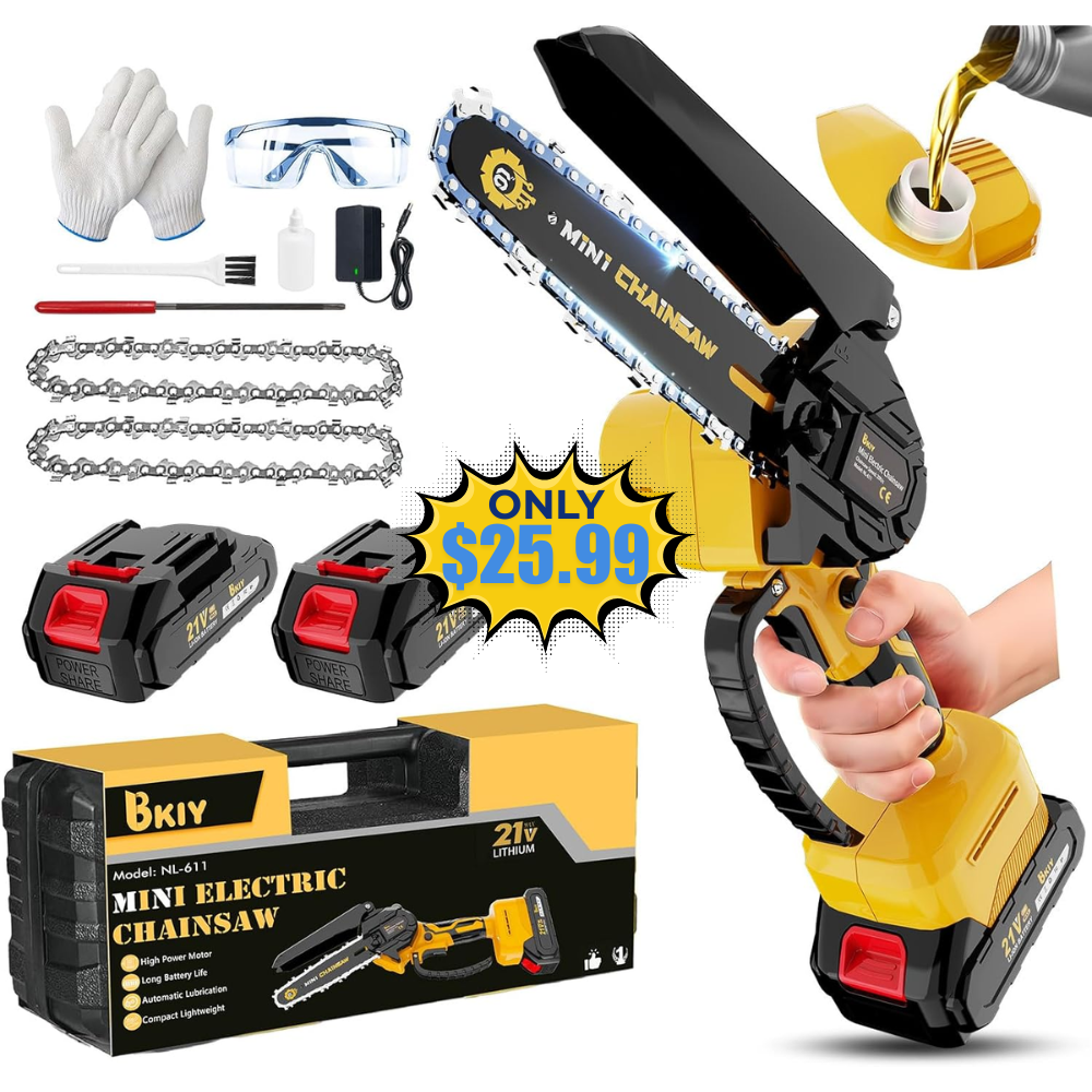 Mini Chainsaw Cordless 6 Inch