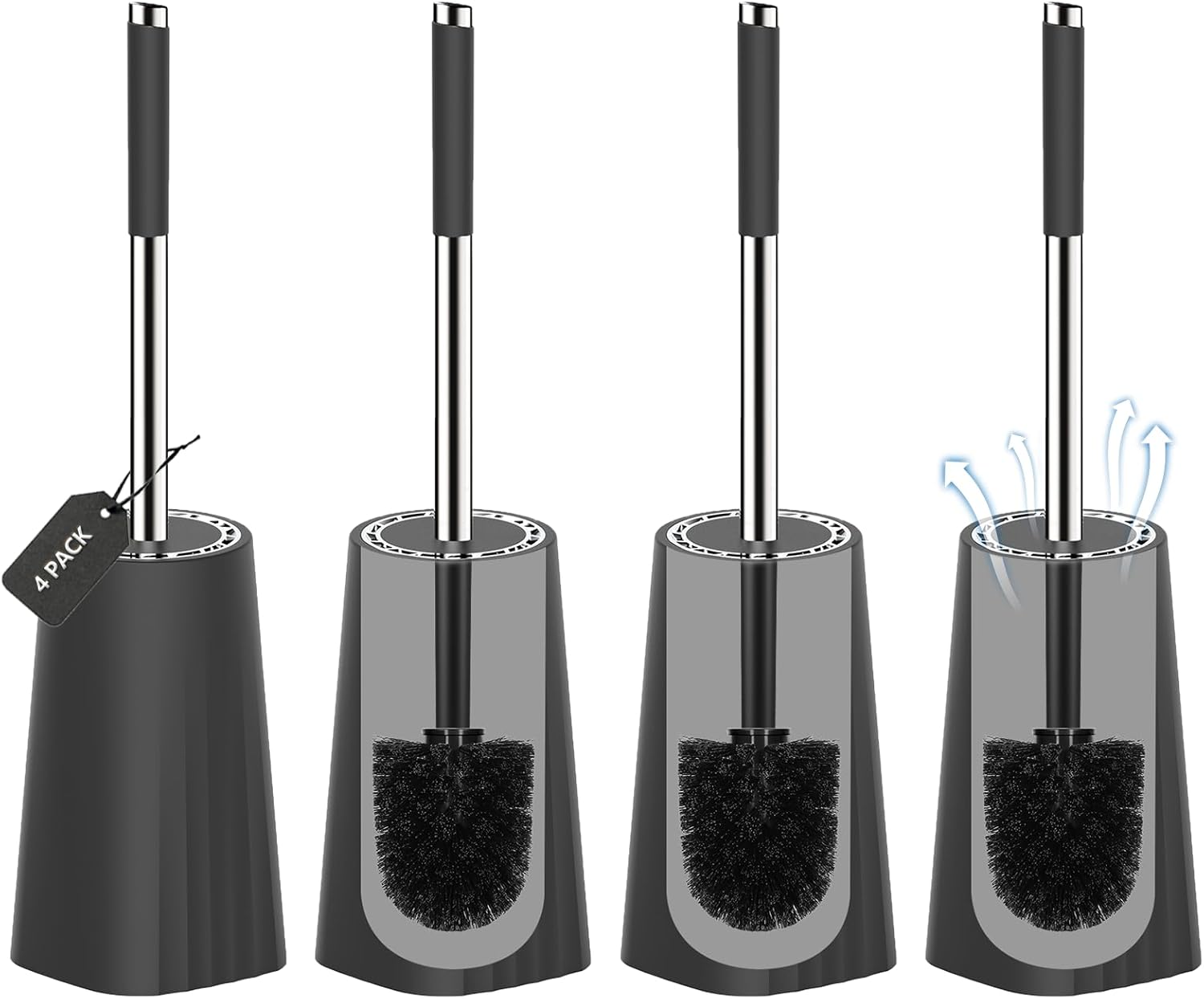 SetSail Toilet Brush 4-Pack Deal at Amazon: $9.99
