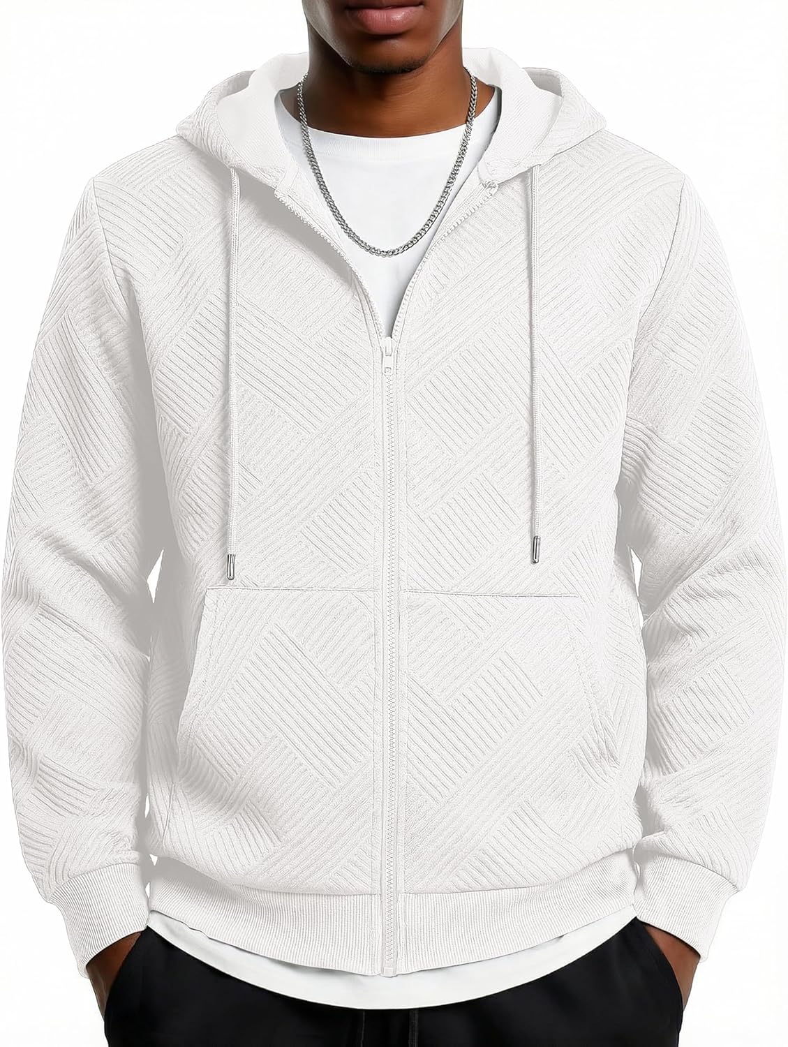 COOFANDY Zip Hoodies For Men Lightweight Zip Up Hoodies Long deal at Amazon