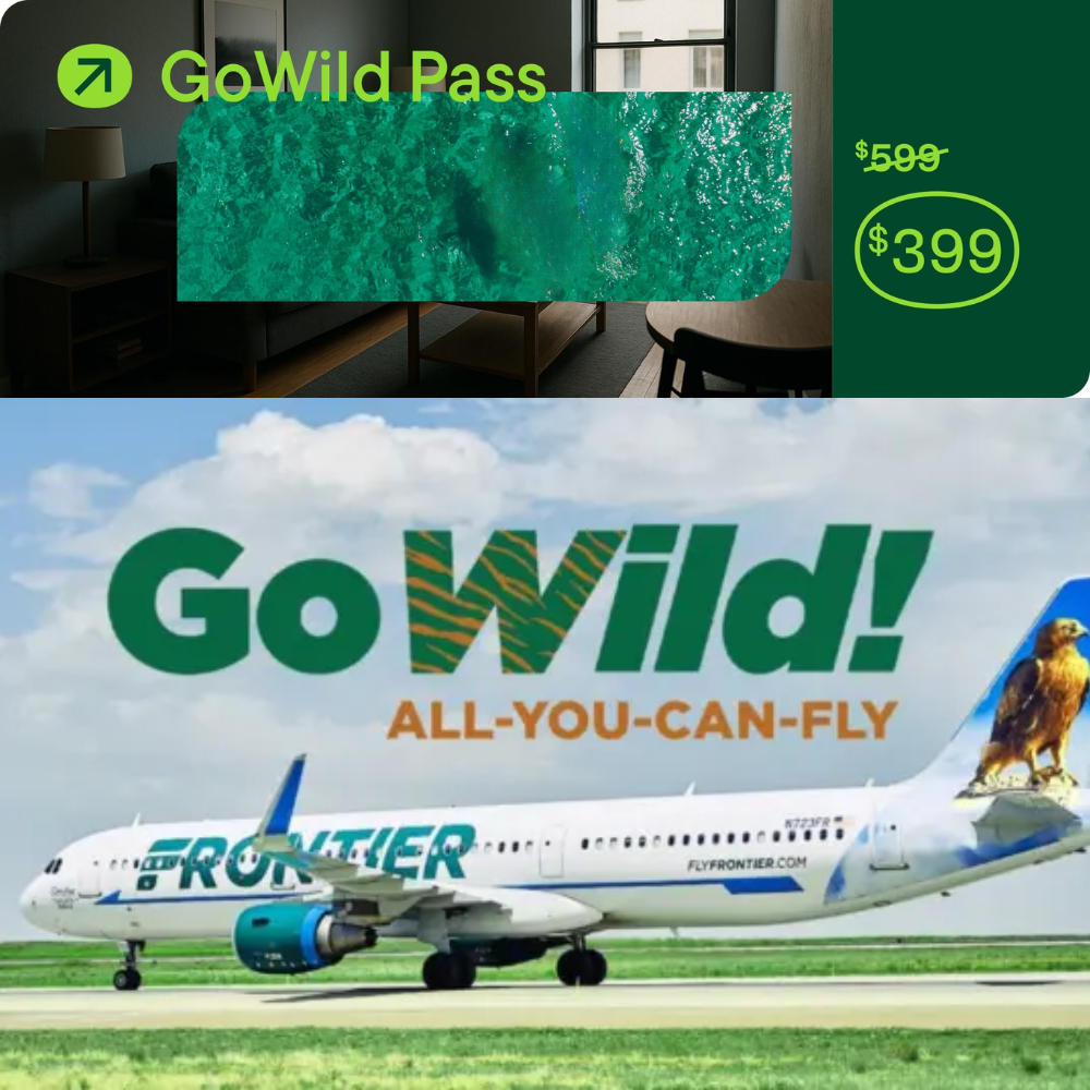 All You Can Fly Pass Lets You Fly ONLY $399 at Frontier – Through April 2027
