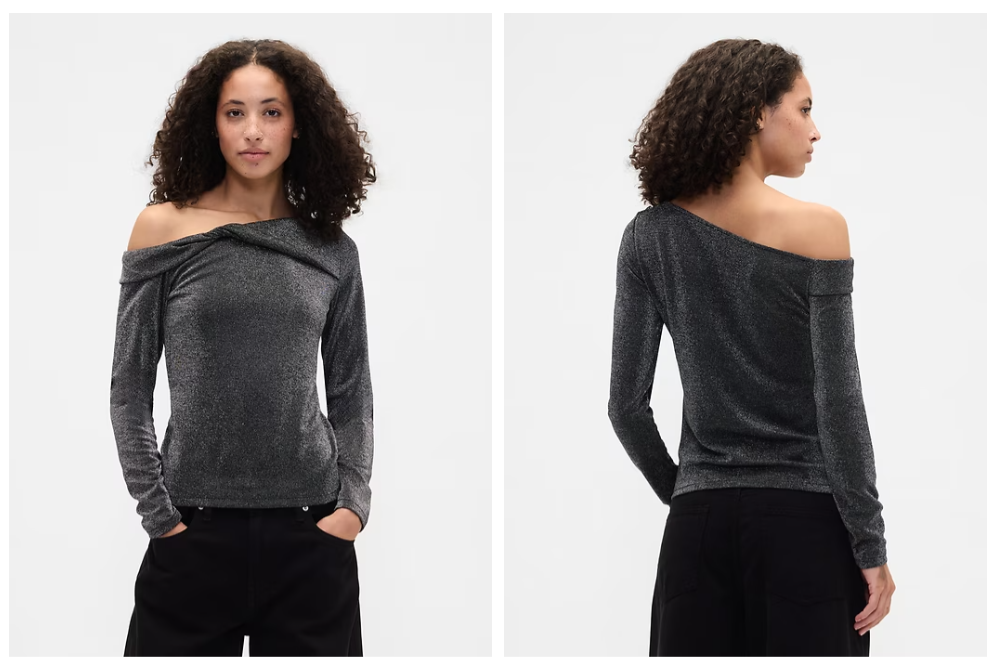 Stretch One-Shoulder Top ONLY $5.19 at GAP Factory
