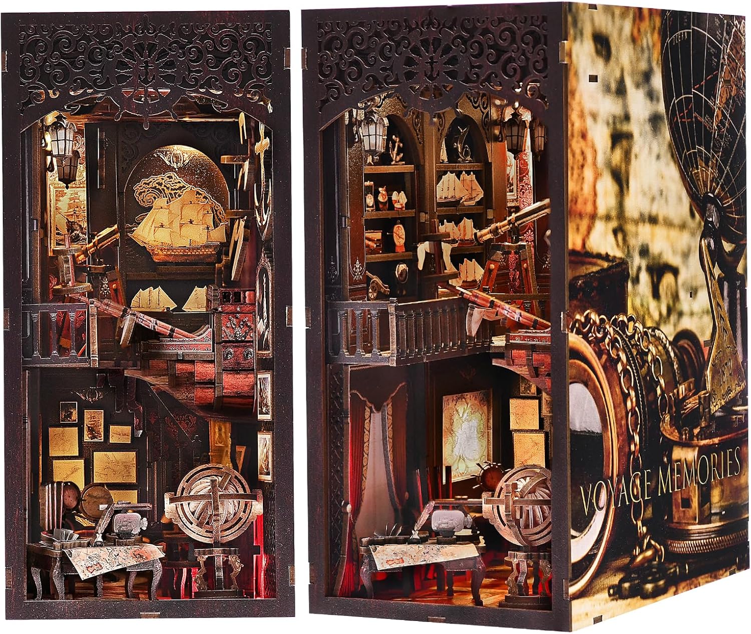 ETKVR Book Nook Kit – DIY Miniature House Dollhouse Kit 3D Puzzle