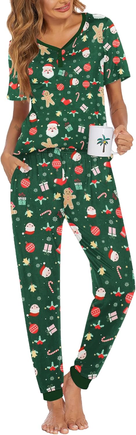 Ekouaer Pajamas for Women Set 2 Piece Lightweight Summer Lou deal at Amazon