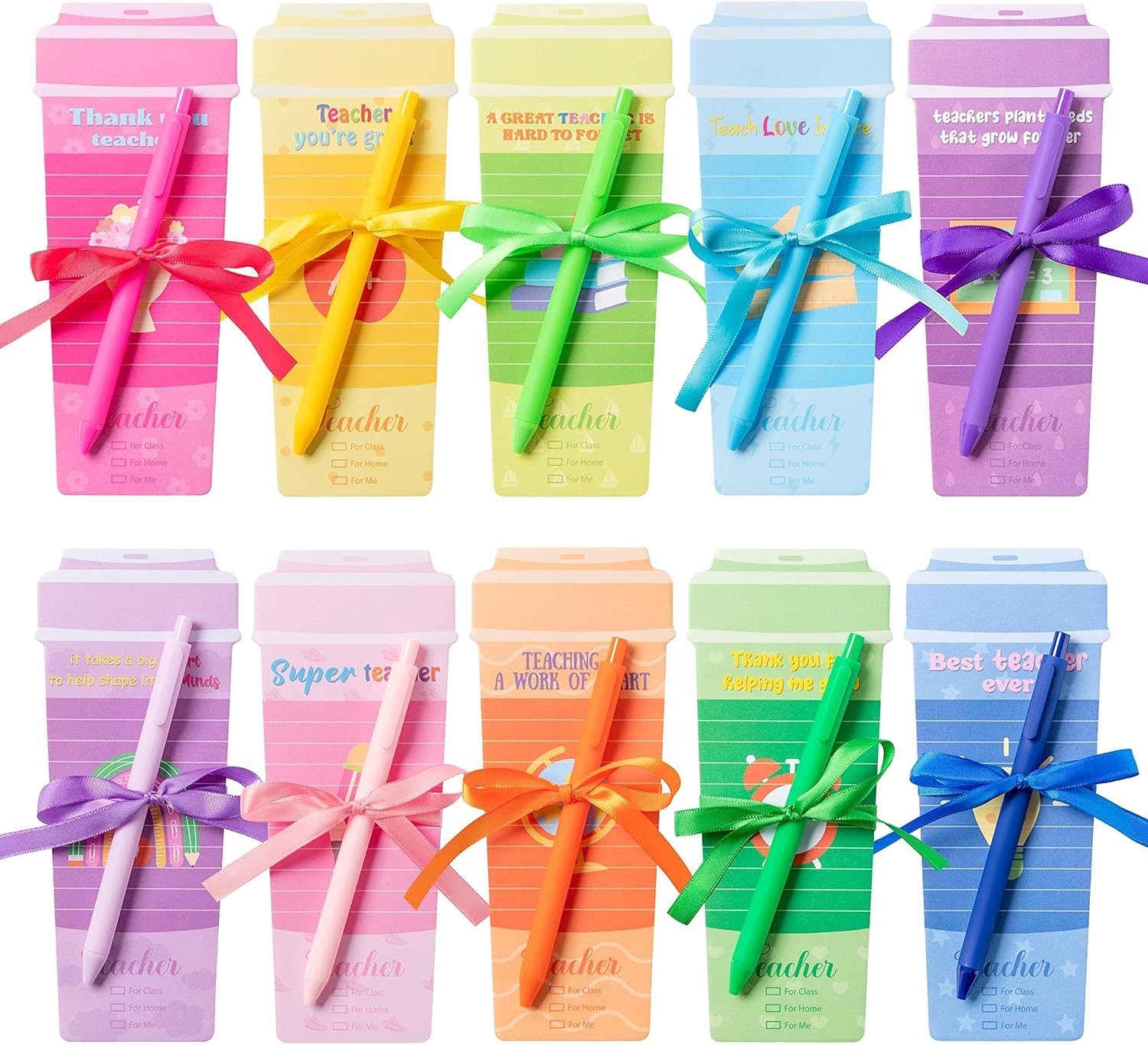 ANGOLIO Teacher Appreciation Gifts 10Sets Thank You Teacher Coffe